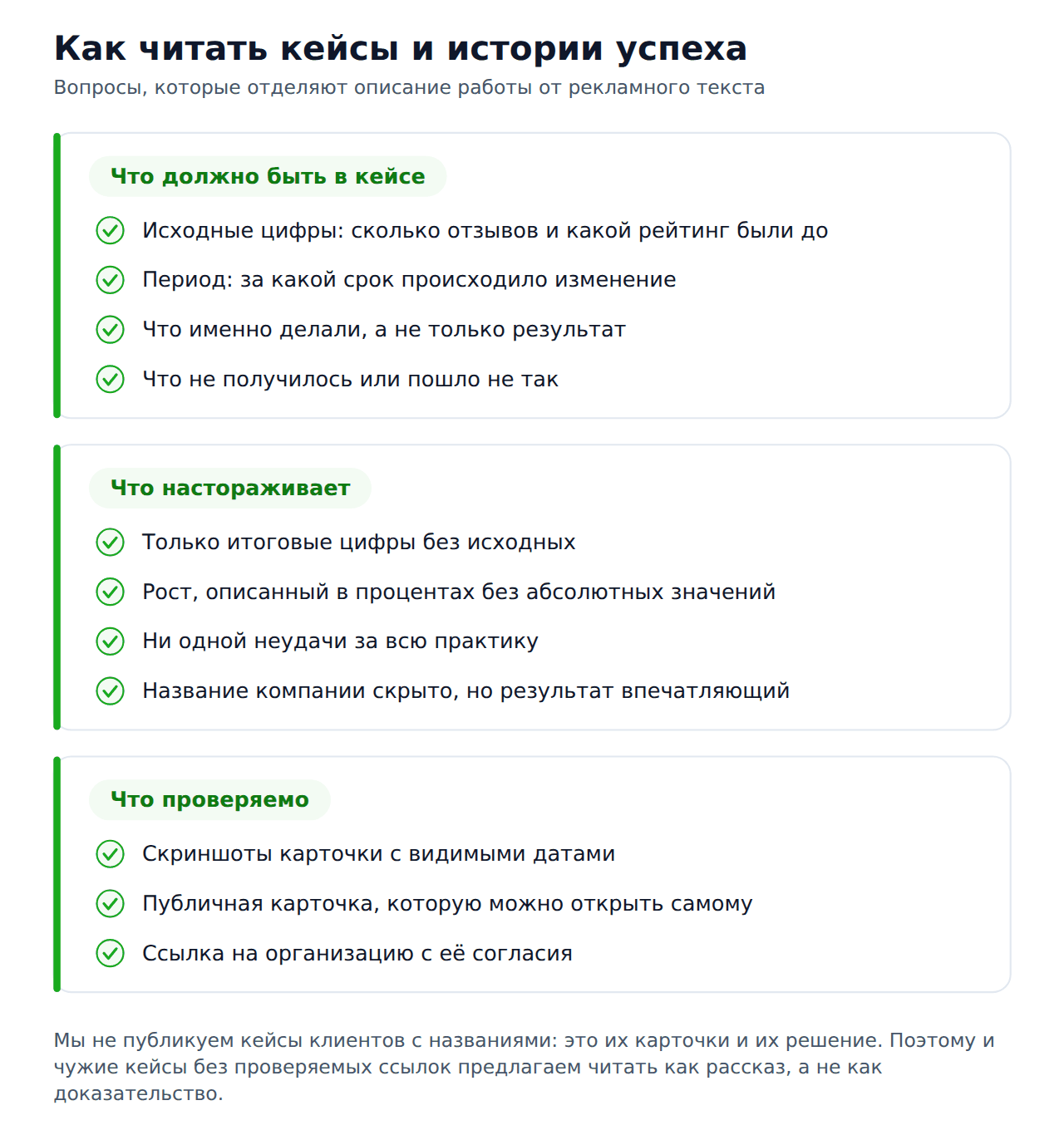 Истории успеха и отзывы в интернете — как читать кейсы
