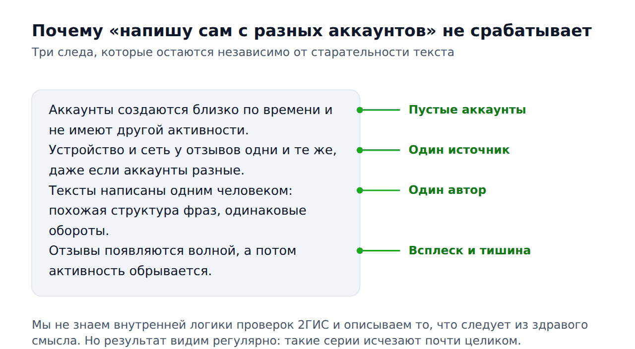 Как накрутить отзывы на 2гис самостоятельно — почему это не срабатывает